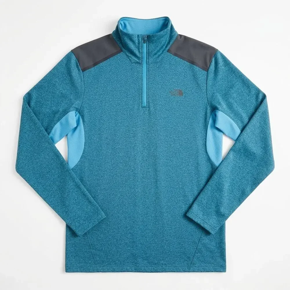 The North Face Kilowatt 1/4 Zip Pullover Blue FlashDry-XD Lightweight Mens Large